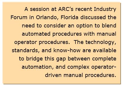 automated and manual procedures