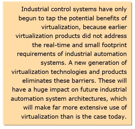 Virtualization Changing Industrial Control