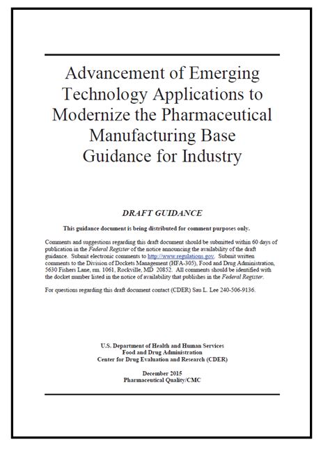 FDA Guidance Buoys Pharma Manufacturers