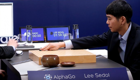 Lee Se-dol makes his first move against AlphaGo (DeepMind)
