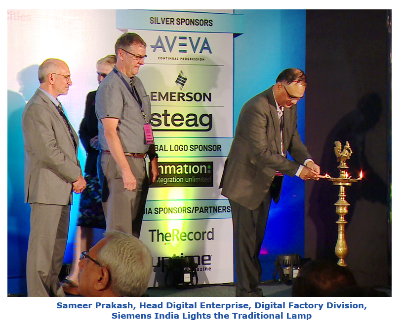 Digitization - Sameer Prakash, Head Digital Enterprise, Digital Factory Division, Siemens India Lights the Traditional Lamp indiaforum2.PNG